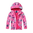 thumbnail image 2 of KYAIGUO Kids Girls Waterproof Rain Jackets Coats Baby Hoodie Lightweight Raincoats Lightweight Windbreakers Windbreaker Toddler Girl's Jacket, Waterproof, Rainproof, Warm Jackets for 3-12Y, 2 of 8