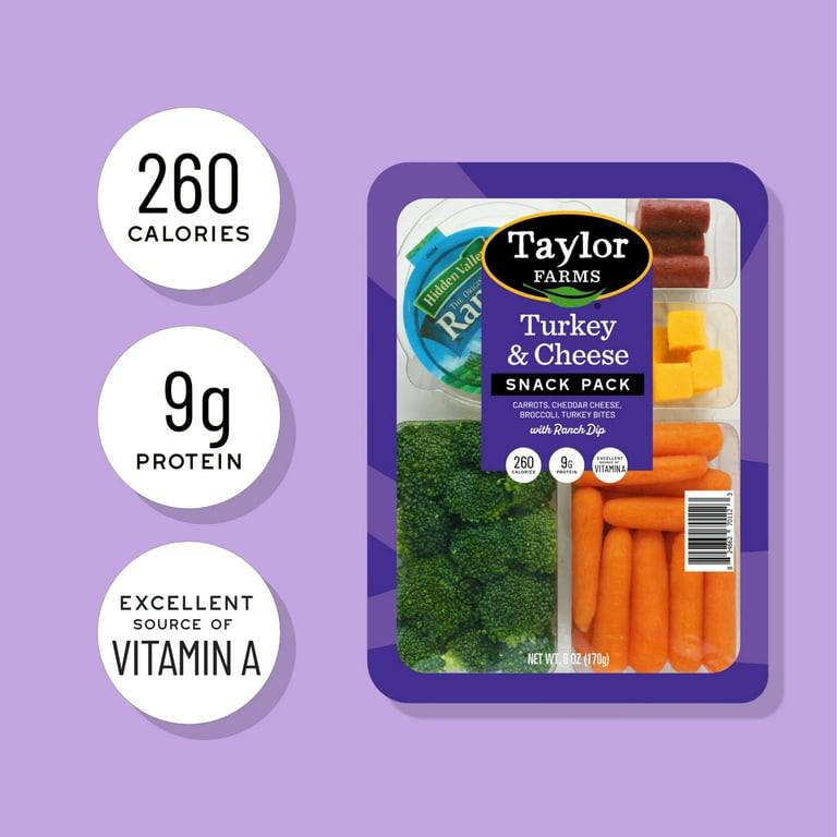 Taylor Farms Turkey & Cheddar Snack Pack, 6 oz