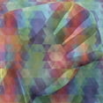 thumbnail image 3 of Geometric Tulle Curtains with Rod Pocket, Abstract Gradient Hipster Modern Digital Triangles Futuristic Illustration, Sheer Drape for Wedding Party 2 Panels, 7 Sizes, Multicolor, by Ambesonne, 3 of 3