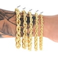 thumbnail image 5 of Nuragold 14K Real Yellow Gold Solid Rope Diamond Cut Chain Bracelet 7"-9" (1.5mm-10mm) Italian Jewelry for Men & Women, 5 of 23