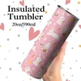 thumbnail image 5 of Ceovfoi 20oz Easter Bunny Tumbler with Lid and Straw - Cute Rabbit Themed Insulated Cup | Gift for Women, Girls, Mom | Coffee Mug, Water Bottle, Wine Glass, 5 of 6