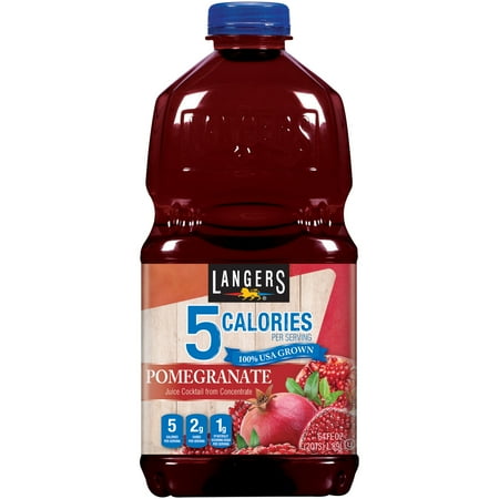 Photo 1 of **BOX of 8** Langers Juice Cocktail, 5 Pomegranate, 64 Fl Oz **BOX of 8**