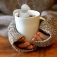 thumbnail image 1 of Huluwajiuyeye Loose Tea Brewer Stainless Steel Tea Filter Tea Diffuser For Teapot Silicone Tea Strainer Cute Little Man Tea Lazy Tea Brewer Plug Stainless Steel Plug for Extra Hole Screen Strainer, 1 of 5