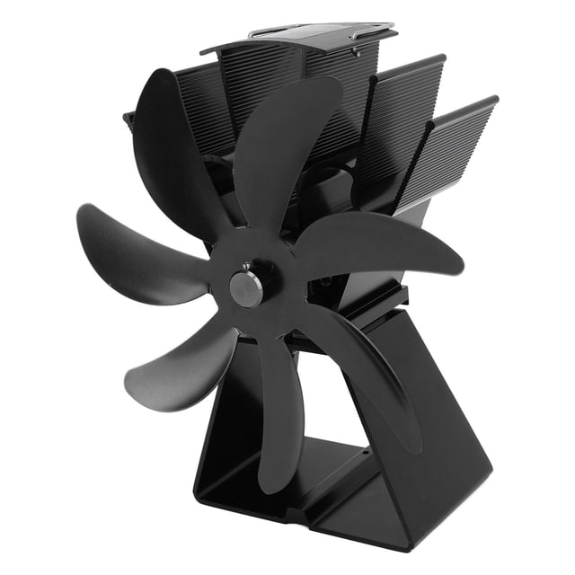 Ventilador Para Hogar Alimentado Por Calor, Estufa De 7 Aspas, Aluminio Silencioso