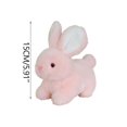 thumbnail image 2 of Cagogo Easter Plush RabbitToy, Cute White Rabbit Doll Easter Gift ForKids, Soft Stuffed Animal Bunny PlushToyForChildren, Fluffy Plush Rabbit For Easter Basket Stuffer Easter Decor, 2 of 9