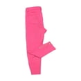 thumbnail image 5 of Kidsy Toddler Baby Girls Embroidery Flower Pants – Peruvian Pima Cotton, Zipper Ankle Cuffs, Bright Punch, 2, 5 of 5