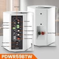 thumbnail image 3 of Pyle Pro-Active Wall-Mountable Bluetooth Speakers, Full Range Stereo Sound (White), 3 of 7