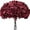 Burgundy, variant on 10 Pcs Blue Hydrangea Silk Fake Flowers, Full Artificial Flowers Heads with Stems for DIY Home Wedding Bridal Shower Baby Shower Shop Party Decor