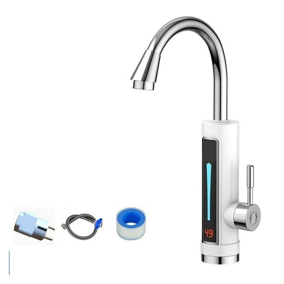 Electric Kitchen Instant Heating Faucet Heater,hot Cold Dual-use Tankless Water Quickly Heating Tap,with LED Display ,Easy to Install