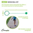 thumbnail image 2 of Champion Sports Active Play, Cardio Play Skip Ball, Swing Ball Set, 5.5â€‘Inch Ankle Ring, 18â€‘Inch Cord, Pack of 6, 2 of 5