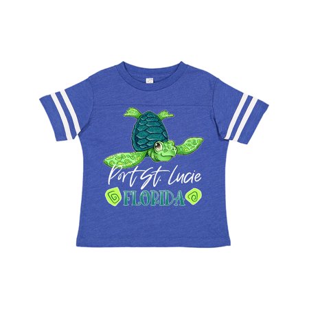 

Inktastic Port St. Lucie Florida Happy Sea Turtle Gift Toddler Boy or Toddler Girl T-Shirt