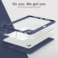 thumbnail image 4 of DTTOCASE iPad Pro 11 inch 4th 3rd 2nd 1st Generation 2022/2021/2020/2018,Clear Cover-Blue, 4 of 7
