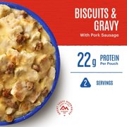 Mountain House Freeze Dried Emergency Biscuits & Gravy Survival Camping & Backpacking Food- 6 Pouches