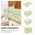 thumbnail image 2 of Yayeee Collapsible Storage Bin with Lid Fabric Closet Decorative Basket with Handles, Olive Leaf, 2 of 7