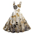 thumbnail image 1 of WILLBEST Vestidos de Mujer Vestidos Vintage para Mujer sin Mangas Hasta La Rodilla Retro Línea A Acampanado Vestido Formal de Fiesta de Graduación 800 Mediana, 1 of 2