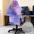 thumbnail image 5 of KUIFORTI Purple Galaxy Gaming Chair Seat Cover Waterproof Gamer Computer Office Seat Stretchable Slipcover Protector Dustproof Non Slip for Office and Computer Chairs, 5 of 7