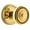 Lifetime Brass, variant on Grandeur 814343 Georgetown Solid Brass Rose Privacy Knob Set - Grey