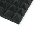 thumbnail image 4 of Gator GFW-ACPNL1212P-2PK Pair of 2 Inch - Thick Acoustic Foam Pyramid Panels 12x12 Charcoal, 4 of 6