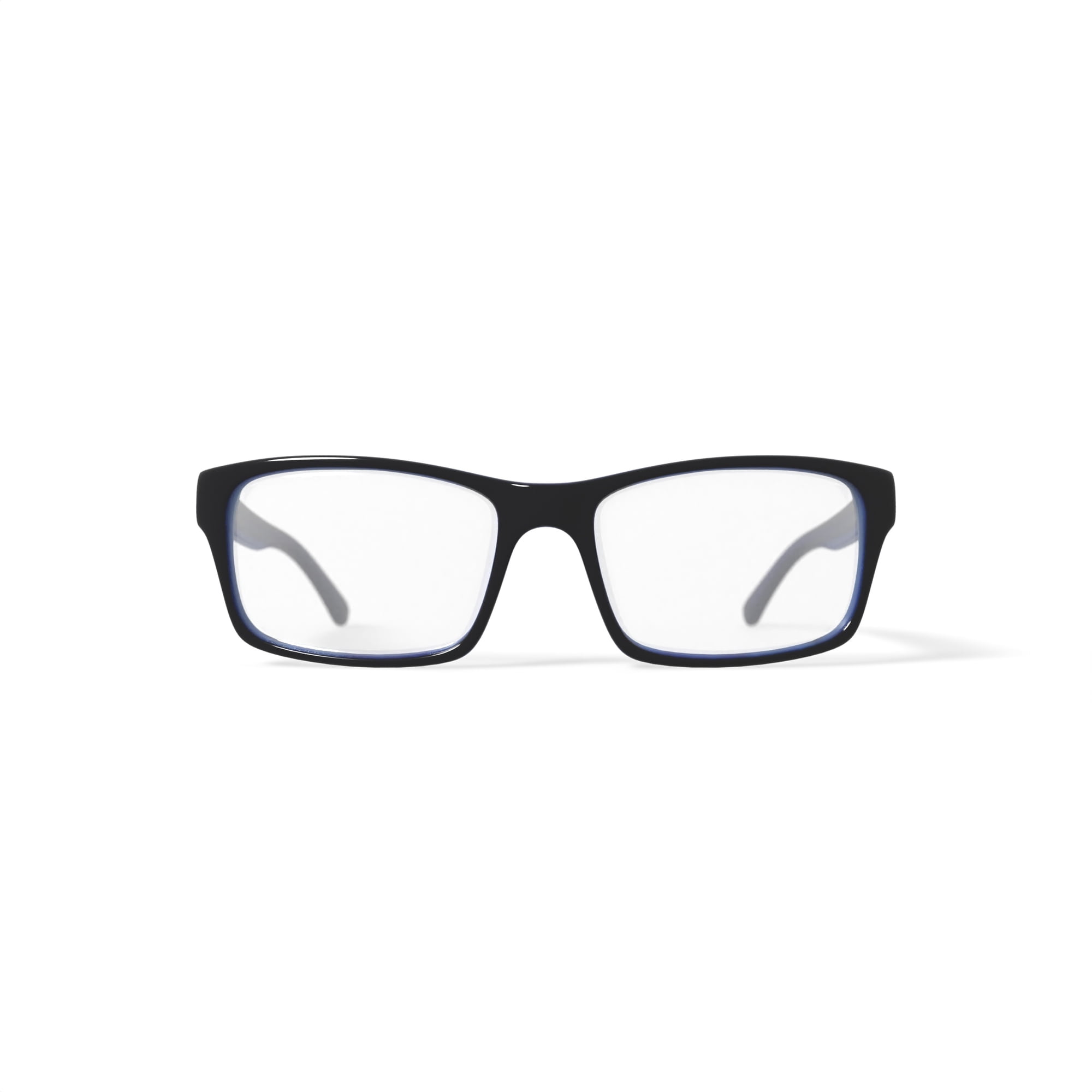 American Classics Men's Carter Square Prescription Eyeglasses with Case, Black/Blue