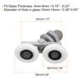 thumbnail image 2 of Unique Bargains Rouleaux de Porte de Douche, Rouleau Double de Douche avec Diamètre de 27 mm, Pièces de Rechange pour Rouleau de Porte en Verre, Lot de 2, 2 of 6