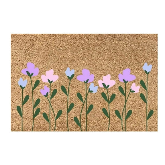 kedshhgu Summer Holiday Door Mat,Home Sweet Home Leaves Indoor Outdoor Non-Slip Doormat,Entryway Front Porch Summer Welcome Mat Grey for Entrance Decor