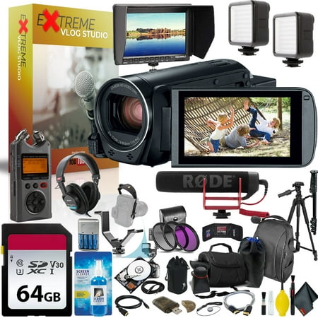 Canon VIXIA HF R800 (black) Extreme Vlogging Studio