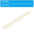 thumbnail image 4 of Unique Bargains 8' Bone Folder Creaser, 2 Pack Paper Creaser Straight Scoring Folding Creasing Origami Tool, White-1, 4 of 7