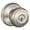 Satin Nickel, variant on Schlage F80-Geo Georgian Storeroom Door Knob Set - Nickel