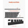 thumbnail image 6 of VEVOR Bottom Locking Privacy Slats, Double-Wall Vertical Bottom-Locking Slats with Wings for Chain-Link Fence,High-Density HDPE Chain Link Slats Ideally Fit 6' High Fence for Garden and Farm(Black), 6 of 9