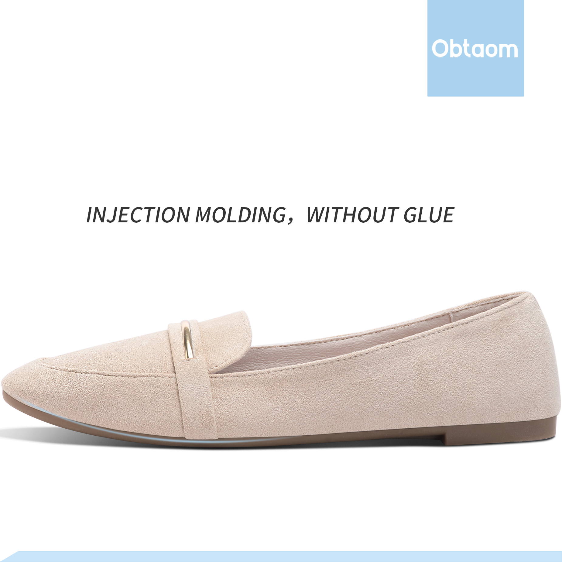 Obtaom Women's Pointy Toe Loafer Flats photo 3