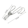 thumbnail image 3 of Clothes Drying Rack With Stainless Steel Clip Hooks – 6-Piece Multifunctional Hanging Rack for Bathroom, Kitchen, Bedroom Storage – 9.5 in x 6 in x 2.5 in, 3 of 9