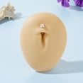thumbnail image 3 of 14G Titanium Floating Belly Button Rings for Women Flat Back Belly Rings 10mm Belly Piercing Jewelry, 3 of 4