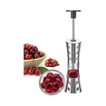 thumbnail image 2 of Deshuesador de cerezas portátil, herramienta de cocina de acero inoxidable 304, removedor de huesos de frutas plateado para cerezas., 2 of 5