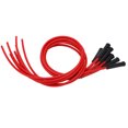 thumbnail image 2 of Sparking Plug Ignition Wire, Wear Resisting Sparking Plug Ignition Wire Set Great Adaptation Red High Temperature Resistance For Cars, 2 of 8