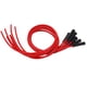 thumbnail image 2 of Sparking Plug Ignition Wire, Wear Resisting Sparking Plug Ignition Wire Set Great Adaptation Red High Temperature Resistance For Cars, 2 of 8