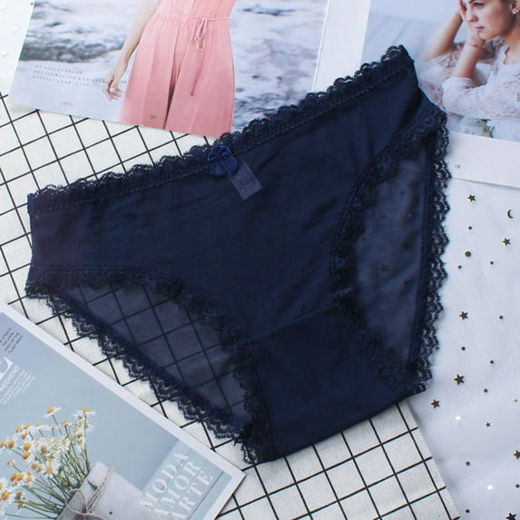 HUPOM Post Partum Underwear Women After Birth Panties High Waist Leisure None Seamless Waistband Blue XL