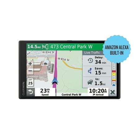 Grmin 010-02153-00 DriveSmart 65 6.95-Inch GPS Navigator with Amazon Alexa, , Wi-Fi, and Traffic Alerts