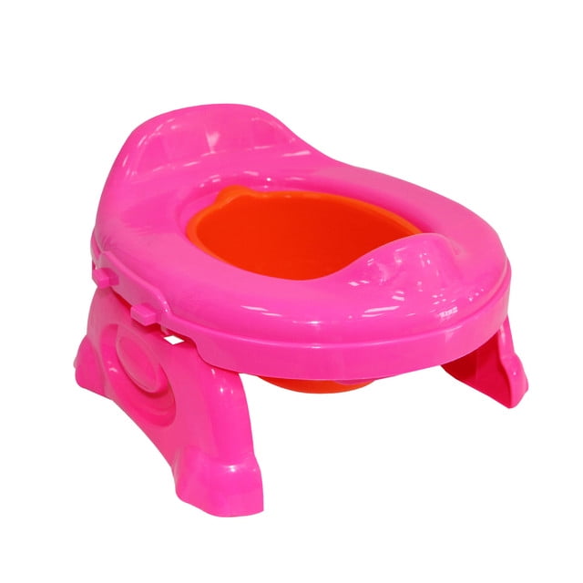 Bacinica Portatil Bebeglo 2 en 1 Adaptable Baño Rosa
