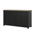 thumbnail image 1 of Ameriwood Home Commode à 6 Tiroirs Sculpter en Noir, 1 of 18