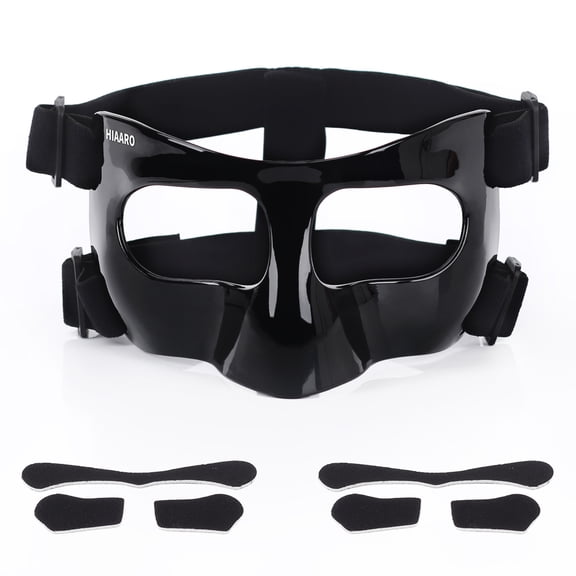 QK01 Nose Guard for Broken Nose, Face Shield Masks for Soccer, Basketball, and Other Sports Protect, Adjustable for Kids, Teenagers, and Adults, Suitable for Men and Women