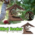 thumbnail image 4 of Comedero para pájaros Irfora Comedero para pájaros Casa de pájaros Montaje de bricolaje Tablero de madera Nido de pájaros Jardín al aire libre Casa de pájaros Irfora Comedero para pájaros, 4 of 7