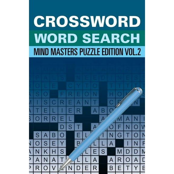 Crossword Word Search: Mind Masters Puzzle Edition Vol. 2 (Paperback)