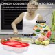 thumbnail image 3 of Envase de fruta de 3 compartimentos Caja de ensalada y refrigerio de PP apto para microondas para estudiantes FLhrweasw  Nuevo, 3 of 8