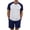 Dark Blue, variant on Bxsruta Mens Short Sleeve Crew Neck T-Shirt and Shorts Set Athletic Casual Loungewear