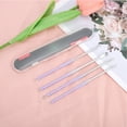 thumbnail image 6 of Unique Bargains Convenient Full Moon Pimple Extractor Kit 1 Set Purple, Silver Tone, 6 of 6
