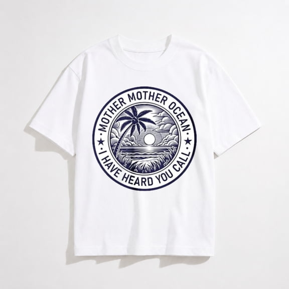 Mother Mother Ocean I Have Heard You Call Beach (2 Sided) T-Shirt