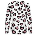 thumbnail image 5 of Aujourd'hui Réduction! Aqestyerly Pull Décontracté à Manches Longues Raglan Imprimé Saint-Valentin pour Femmes, Col Rond, 5 of 5