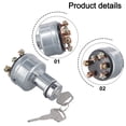 thumbnail image 4 of Ignition Switch with 2 Keys 08086-10000 for Kubota Excavators Pc200-1235, 4 of 9