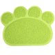 thumbnail image 3 of Alfombrilla antideslizante para arena de gato con forma de pata para perro, gato, cachorro, gatito, cuenco para comida y agua, 30 x 40 cm (verde), 3 of 5