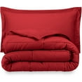 thumbnail image 3 of Bare Home Ultra-Soft Premium 1800 Series Goose Down Alternative Comforter Set - Hypoallergenic - All Season - Plush Fiberfill, Twin Extra Long (Twin/Twin XL, Red), 3 of 6